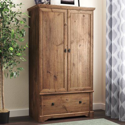 Three Posts™ Orviston Armoire | Wayfair Solid Wood Armoire, Armoire Dresser, Tv Armoire, Wood Armoire, Armoires & Wardrobes, Bedroom Armoire, Wardrobe Armoire, Cabinet Ideas, Wardrobe Closet