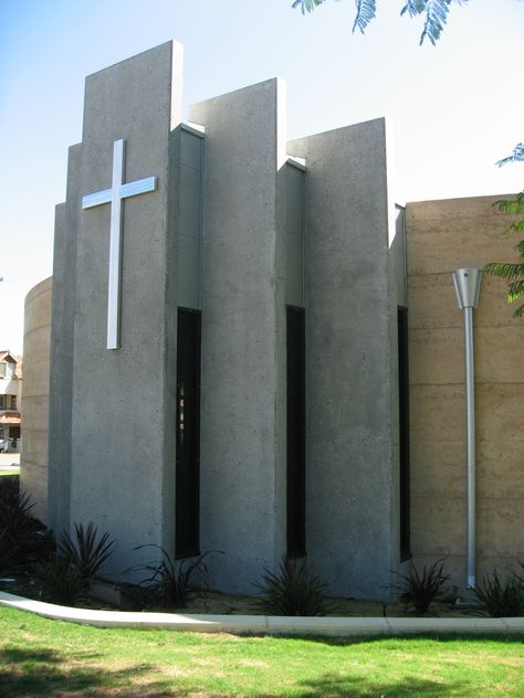 Modern Chapel Design, Mosoleum Design, Chapel Design Architecture, Modern Church Design, Contemporary Church Design, Modern Church Architecture, Chapel Architecture, Modern Chapel, Acajutla