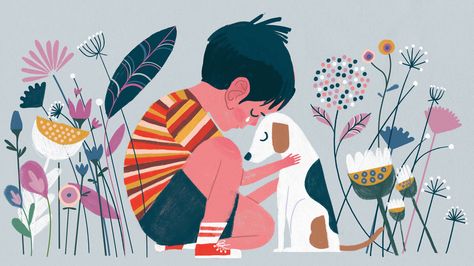 We may be more accepting of boys who cry -- but only if they cry in the right way, Hanna Rosin suggests. Boy Illustration, 강아지 그림, Dog Illustration, Childrens Illustrations, Illustrations And Posters, Editorial Illustration, Children's Book Illustration, Children Illustration, 귀여운 동물