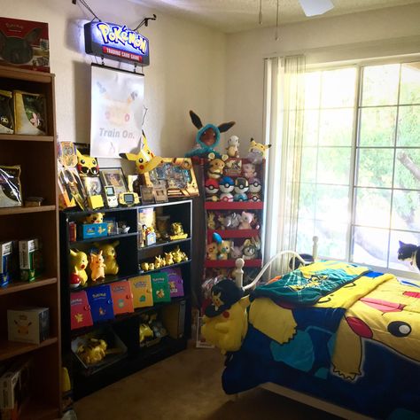 Nintendo Room, Pokemon Bedroom, Pokemon Room, Pokémon X And Y, Dream Apartment Decor, Kawaii Room, Spare Bedroom, Boy's Bedroom, Dream Rooms