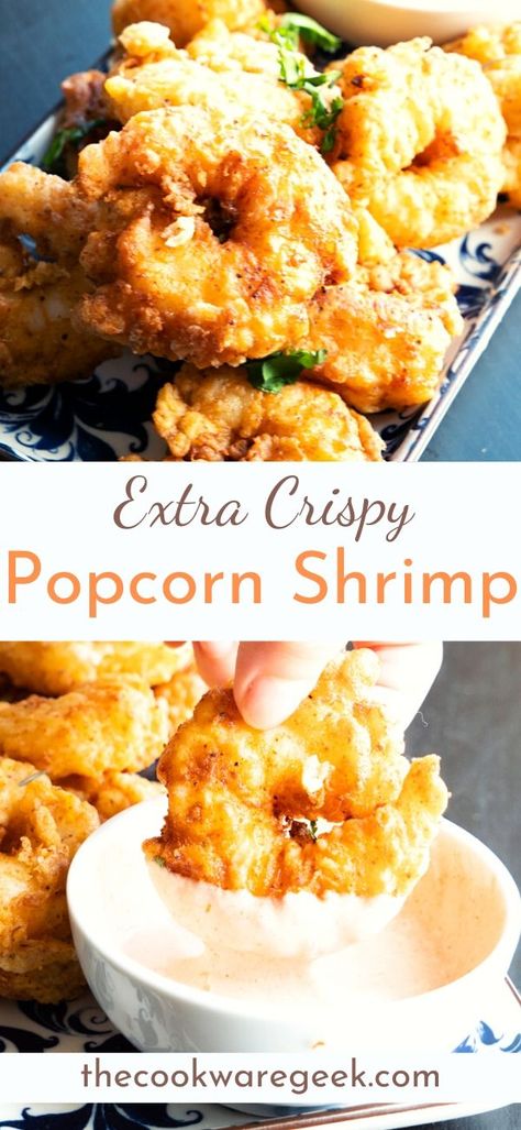 Homemade fried popcorn shrimp recipe. An easy keto weeknight dinner idea. You can use your favorite dipping sauce and serve them as an appetizer. Fried Popcorn Shrimp, Popcorn Shrimp Recipe, Keto Popcorn, Shrimp Dipping Sauce, Fried Shrimp Recipes, Recipes Shrimp, Popcorn Shrimp, Shrimp Sauce, Shrimp Appetizers