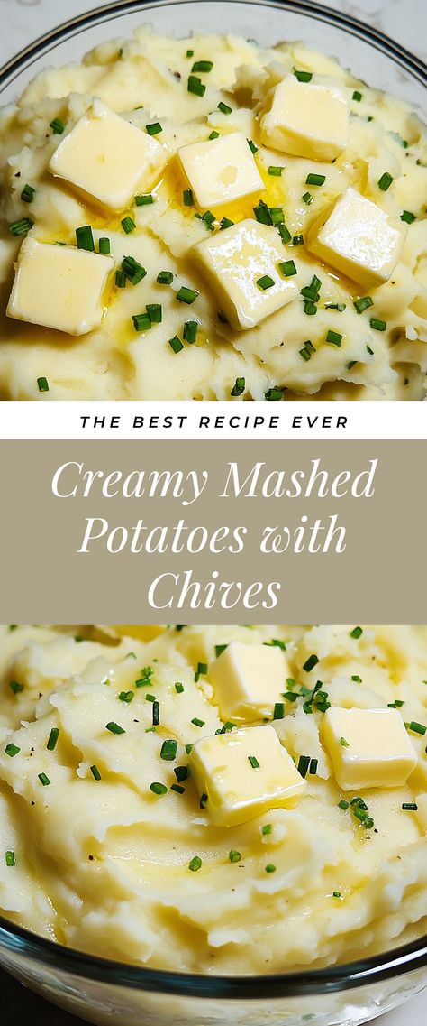 Image for Creamy Mashed Potatoes with Chives Perfect Mashed Potatoes Recipes, Best Mash Potatoes, Herbed Mashed Potatoes Recipe, Mash Potato Recipes, Simple Mashed Potatoes, Whipped Mashed Potatoes, Best Mashed Potatoes Recipe, Best Garlic Mashed Potatoes, Garlic Herb Mashed Potatoes