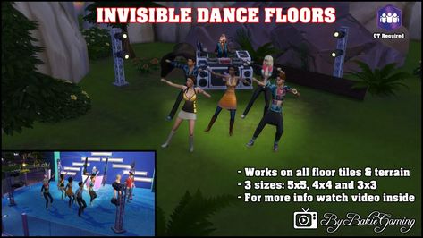 Invisible Dance Floors - The Sims 4 Catalog Get Together, Sims 4 Controls, Die Sims 4, Dance Floors, Sims 4 Update, Sims 4 Game, Ts4 Cc, Sims 4 Custom Content, Maxis Match