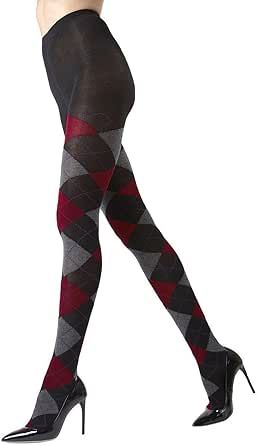 MeMoi Classic Large-Print Argyle Sweater Tights Argyle Tights, Fall Tights, Warm Tights, Sweater Tights, Floral Tights, Tights For Women, Winter Tights, Cotton Tights, Argyle Socks