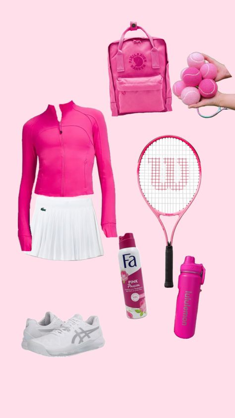 #tennis#lululemon #tennisfit#pink Tennis Outfit, Tennis Clothes, Cute Fits, Preppy Outfits, Your Aesthetic, Connect With People, Creative Energy, Tennis, Energy