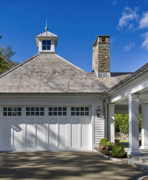 Garage Addition With Breezeway, 2 Car Garage Door, Alpine Cottage, Hampton Style House, Contemporary Colonial, Tall House, Well House, Paint House, Carport Patio