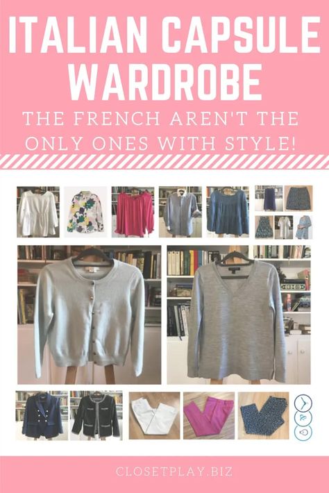 Italian Capsule Wardrobe, Italian Wardrobe, Capsule Wardrobe Checklist, Italian Chic, Build A Wardrobe, Spring Capsule Wardrobe, Summer Capsule Wardrobe, Fashion Capsule, Style Challenge