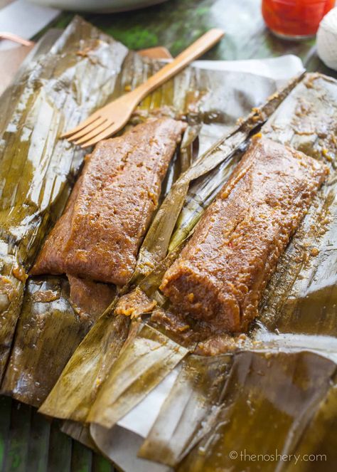 Puerto Rican Christmas Recipes | The Noshery Pasteles Puerto Rico Recipe, Pasteles Recipe, Puerto Rican Pasteles, Puerto Rican Christmas, Taro Root, Puerto Rican Cuisine, Puerto Rican Dishes, Puerto Rico Food, Boricua Recipes