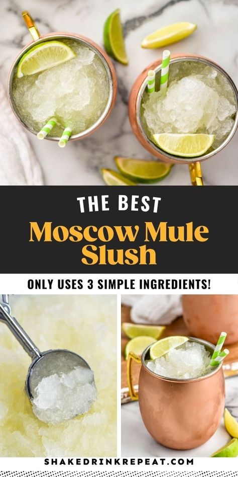 Moscow Mules For A Crowd, Summer Moscow Mule Recipe, Moscow Mule Punch, Adult Slushies, Pineapple Mule, Bourbon Slush, La Kitchen, Mule Drink, Slush Recipes