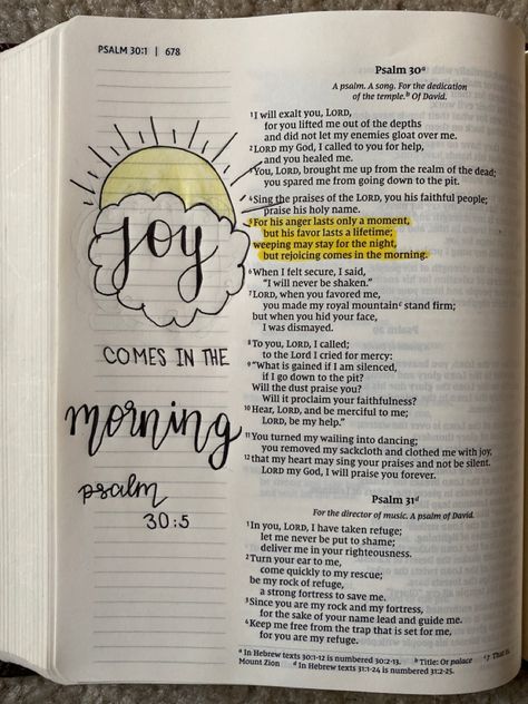 There Will Be Joy In The Morning, Joy Comes In The Morning Psalms, Joy Will Come In The Morning, But Joy Comes In The Morning, Psalm 30:5 Tattoo, Joy Comes In The Morning Tattoo, Psalm 30:5, 2024 Priorities, Bible Annotations