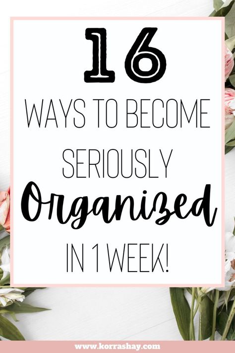 Seriously Organized, How To Be More Organized, Organisation Ideas, Organizing Time, Organized Life, Organization Planning, Get Your Life, Home Organization Hacks, Organize Your Life