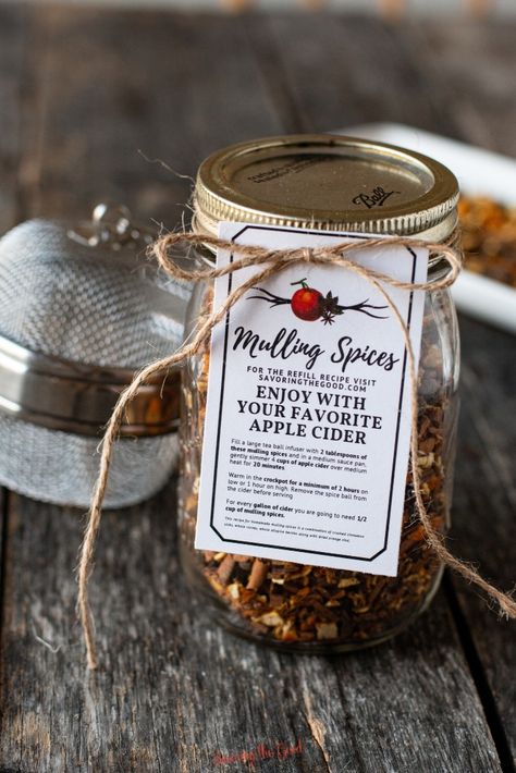 Mulling Spices Gift How To Make, Mulling Spices Gift Tag, Diy Mulled Wine Spice Kit, Mulled Cider Mix Gift, Diy Mulled Wine Gift, Diy Spice Blends Gift Ideas, Mulled Wine Spices Gift, Mulled Spices Recipe, Hot Toddy Kit Diy Gifts