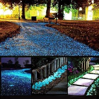 Glow Rock, Garden Pathways, Decorative Gravel, Gravel Stones, Glow Stones, Decorative Garden Stakes, Diy Outdoor Decor, Garage Makeover, Outdoor Summer