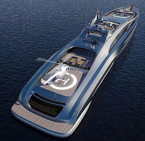 #yacht #helipad Living Luxury, Private Yacht, Cool Boats, Yacht Life, Bigger Boat, Boats Luxury, Yacht Boat, Yacht For Sale, Luxury Rooms