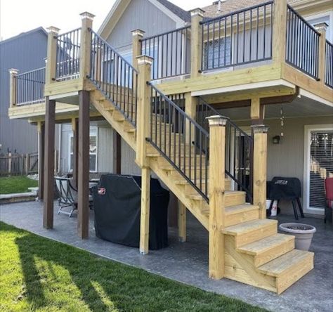 Whether you're interested in basic deck designs or creative layout ideas, we've got plenty of inspiration to help you get started on your backyard transformation!"

Hashtags:
#DIYDeck #BackyardDeckIdeas #DeckDesign #GroundLevelDeck #BudgetDeck #DeckPlans #OutdoorLiving #BackyardMakeover #DeckOnABudget #HomeImprovement #Aff Tall Deck Stairs, Deck Off Back Of House Second Floor, Second Level Deck Ideas, Diy Ground Level Deck, White Decking, Backyard Deck Designs, Deck On A Budget, Deck Options, Wooden Deck Designs