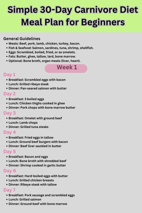 30-day carnivore diet meal plan Carnivor Diet Meal Plan, High Protein Keto Meal Plan, Things You Can Eat On Carnivore Diet, Carnivore Diet Beginner, Zero Carb Carnivore Diet, Carnivore Diet Weekly Meal Plan, 7 Day Carnivore Meal Plan, Meal Prep For Carnivore Diet, Car Ivore Diet