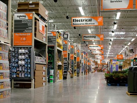 CLEVELAND- Home Depot is preparing for spring by hiring more than 1,300 people at its 30 Cleveland-area stores. The company announced it will hire about 40 associates per store, and there are perma... Warehouse Interior, Store Warehouse, Home Depot Store, Pipe Shop, Retail Signage, Supermarket Design, Showroom Interior Design, Home Fix, Woodworking Workshop