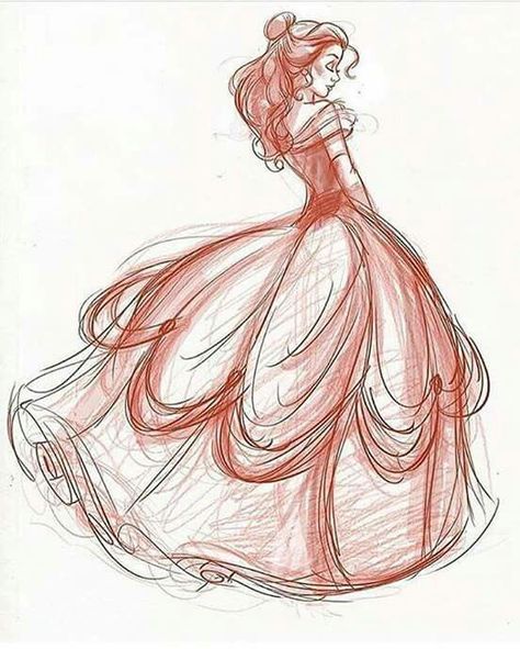 The beautiful Belle ❤   Best of Disney Art by Dorota Kotarba-Mendez Disney Belle Art, Belle Sketch, Belle Drawing, Beauty And The Beast Drawing, Iphone Cartoon, Belle Beauty And The Beast, Disney Art Drawings, Disney Princess Drawings, Princess Drawings