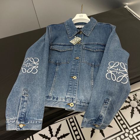 Loewe Clothes, Loewe Denim, Women Denim Jacket, Denim Repair, Sophisticated Outfits, Kpop Fashion Outfits, Denim Jacket Women, Really Cute Outfits, Dream Clothes