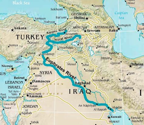 CC Cycle 1 Week 1 euphrates river | Euphrates River Map Euphrates River, River Map, Bible Mapping, Persian Gulf, Bible Study Help, Ancient Near East, Ancient Mesopotamia, History Images, Bible Knowledge