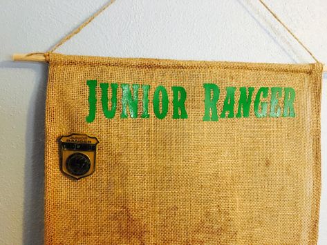 Jr Ranger Badge Display, Junior Ranger Badge Display, Junior Ranger Badge, Junior Ranger, Badge Display, The Farmer, Family Organizer, Southern Belle, Jute Twine