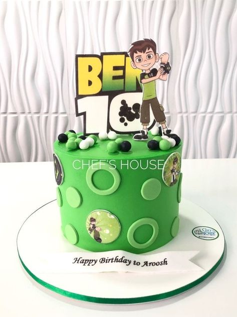 Ben10 Cake Design, Ben Ten Cake, Ben 10 Birthday Cake, Ben 10 Cake, Superhero Letters, Superhero Cakes, Ben 10 Birthday, Fondant Cakes Birthday, 10 Birthday Cake