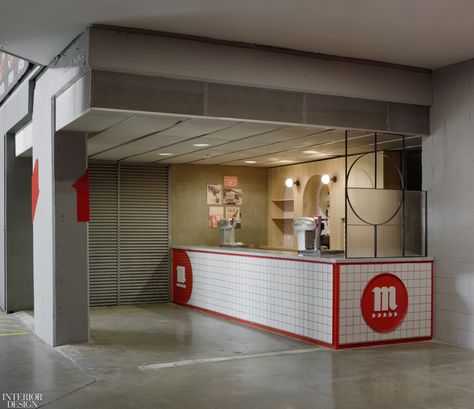 Concession Stands, Industrial Style Interior, Kids Cafe, Concession Stand, Black Tiles, Material Palette, Industrial Lighting, Drinking Beer, Industrial Style