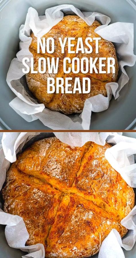 Basil Pesto Bread, Crockpot Bread, Crock Pot Bread, Slow Cooker Bread, Slow Cooker Baking, No Yeast Bread, Slow Cooker Breakfast, Homemade Bread Recipes Easy, Homemade Bread Easy