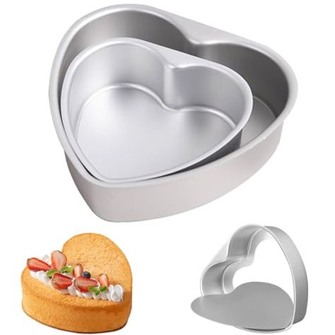 PiuQiuPia-Removable-Aluminum-Birthday-Anniversary Heart Shaped Cake Pan, Bomb Cake, Planet Cake, Bundt Pans, Heart Shaped Cake, Cake Pan Set, Spin The Wheel, Heart Shaped Cakes, Cake Tray