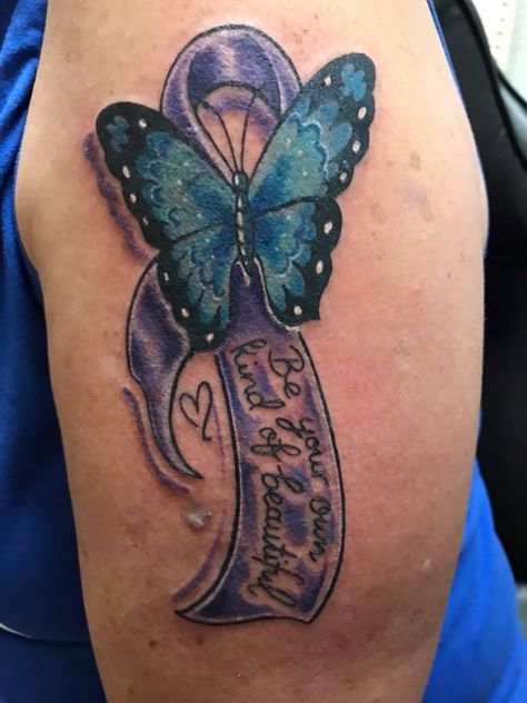 Beautiful Tattoos That Spread Fibromyalgia Awareness - Fibromyalgia Resources Fibro Fog, Spoon Theory, C Tattoo, Warrior Tattoo, Worst Day, Feeling Positive, Purple Ribbon, 10 Million, Skin Art