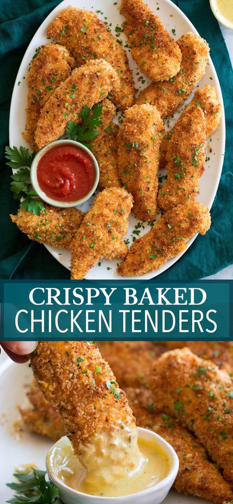 Baked Tenders Chicken, Chicken Tenders With Mayo And Panko, Oven Baked Chicken Tenders Panko, Mayo Panko Baked Chicken, Frozen Chicken Tender Recipes, Simple Chicken Tender Recipes, Easy Group Dinner Ideas, Chicken Tender Recipes Baked Ovens, Breaded Baked Chicken Recipes