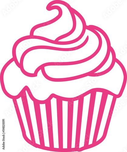 Cupcake Outline, Canvas Painting Tutorials, Pink Cupcakes, Foil Art, Clip Art Vintage, Black And White Illustration, Pinterest Logo, String Art, Painting Tutorial