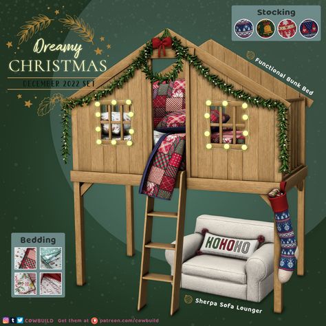 🎄Merry Christmas🎁 Sims 4 Downloads / ts4 / ts4cc / ts4 clutter / ts4 furniture / sims4cc / christmas The Sims 4 Cc Pack, Sims 4 Christmas Cc, Sims 4 Seasons, Dreamy Christmas, Cc The Sims 4, Los Sims 4 Mods, Sims 4 Bedroom, Sims 4 Clutter, Christmas Furniture