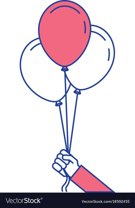 Balloon Hands, Holding Balloons, Balloon Seller Memory Drawing, Cartoon Balloons Drawing, Hand Holding Balloons Drawing, Bunch Of Balloons Drawing, Sister Tat, Balloon Illustration, Balloon Crafts