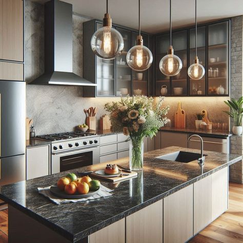 Transform your kitchen with our beautiful granite worktops in London, all at affordable prices! 🏡✨ Whether you're going for a sleek modern look or a classic design, our high-quality granite worktops are perfect for any style. Get a free quote today and take the first step toward your dream kitchen! 🌟 #GraniteWorktops #KitchenDesign #HomeImprovement #London #AffordableLuxury #InteriorDesign #HomeDecor Modern Kitchen Granite, Kitchen Island Pendant Lighting Ideas, Pendant Lighting Ideas, Kitchen Inspiration Board, Kitchen Island Pendant Lighting, Kitchen Island Pendant Lights, Island Pendant Lighting, Granite Worktops, Kitchen Island Pendant