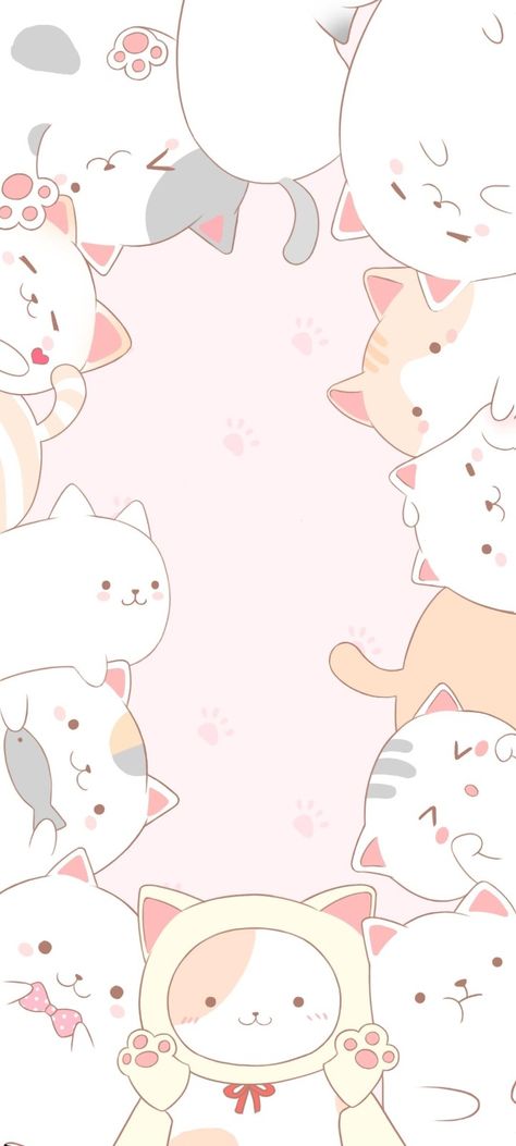 Cute Cat Pattern Wallpaper, Tablet Wallpaper Cat, Cute Cat Wallpaper Cartoon Pink, Pink Cat Wallpaper Iphone, Sleepy Cat Wallpaper, Pink Kitten Wallpaper, Cat Pink Wallpaper, Kawaii Cat Wallpaper, Pink Cat Wallpaper