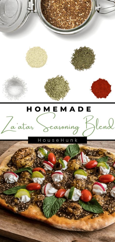 Looking to add a unique flavor to your dishes? Try making your own Homemade Za'atar seasoning blend! With a perfect blend of herbs, sesame seeds, and sumac, this spice mix is perfect for enhancing the flavor of meats, vegetables, hummus, and more. It's easy to make, customizable to your taste, and will add an aromatic and flavorful Middle Eastern touch to your cooking. Try it out and impress your taste buds! Za Atar Seasoning, Drink Inspiration, Keto Recipes Breakfast, Za Atar, Spice Mix, Recipe Board, Seasoning Blend, Spice Mixes, Carb Recipes