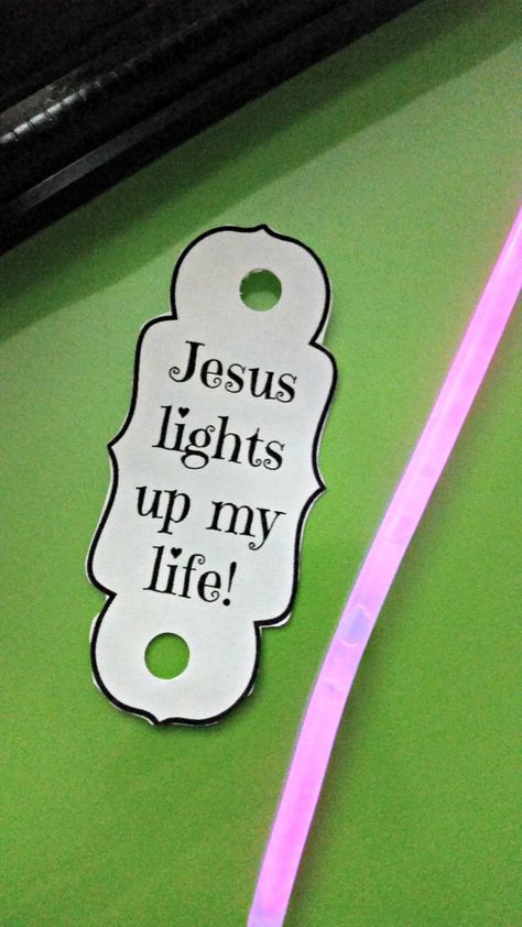 Glow For Jesus Trunk Or Treat, Glow Trunk Or Treat Ideas, Camp Out Vbs, Cave Quest Vbs, Camp Vbs, Cave Quest, Vacation Bible School Craft, Glow Bracelets, Bible Story Crafts