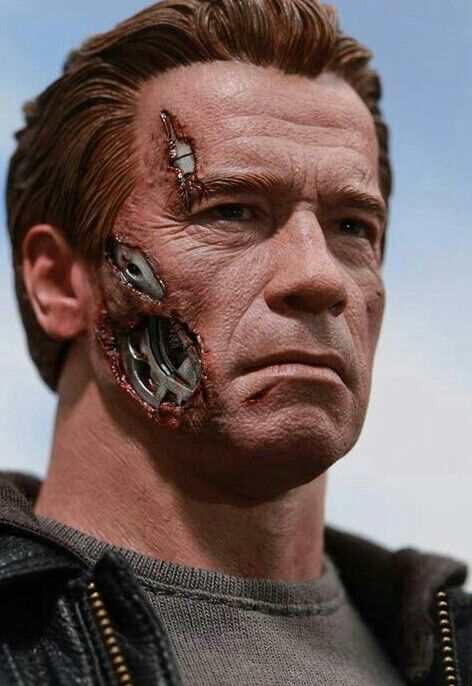 TERMINATOR GENISYS Terminator Makeup, Terminator Movies, Terminator Genisys, John Connor, T 1000, Android Robot, Alien Tattoo, Face Paint Makeup, Mel Gibson