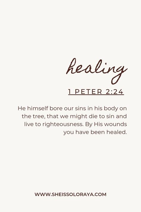 Biblical Healing, Verses For Healing, Bible Journal Stickers, Healing Verses, Bible Verse Background, Comforting Bible Verses, Christian Bible Quotes, Bible Facts, Encouraging Scripture