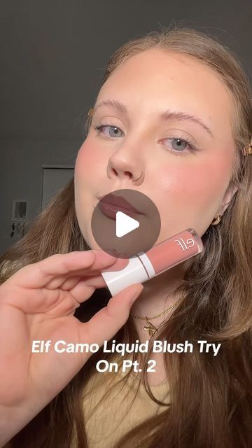 Nikki ♡ on Instagram: "Dusty Rose is the perfect everyday blush 💞🫶🏻

#elf #elfcosmetics #elfcamoliquidblush #elfblush #elfliquidblush #liquidblush #blushswatches #makeupswatches #pinkmakeup #pinkblush ##makeupreels #beautyreels #makeupartist #makeupaddict #makeuproutine #beauty #makeup #beautytips #beautyinfluencer #contentcreator #influencer #beautycontentcreator #beautybloggers" How To Blend Liquid Blush, Elf Blush Liquid, Elf Liquid Blush, How To Apply Liquid Blush, Elf Blush, E.l.f. Cosmetics, Liquid Blush, December 26, Makeup Swatches