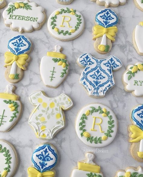 Italian Baby Showers, Fancy Baby Shower, Lemon Themed Party, Baby Lunch, Summer Baby Shower, Baby Themes, Baby Shower Cookies, Baby Shower Planning, Baby Sprinkle