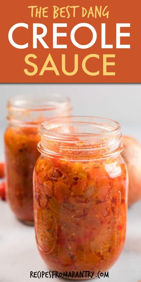 Easy Creole Sauce, Creole Sauce 12 Tomatoes, Creole Tomato Sauce, Alabama Red Sauce, Come Back Sauce Recipe, Creole Sauce For Fish, Creamy Creole Sauce, Traditional Southern Recipes, Creole Gravy