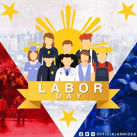 “No work is insignificant. All labor that uplifts humanity has dignity and importance and should be undertaken with painstaking excellence.”  – Martin Luther King, Jr.  Greetings to all the workers throughout the world. Happy Labor Day! #Laborday2020 #workersday Labor Day Pubmat, Labor Day Graphic Design, Workers Day Poster, Labor Day Poster Design, National Heroes Day, Labor Day Poster, Labor Day Quotes, Jewel Drawing, Jose Rizal