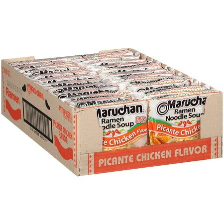 Maruchan offers a wide variety of delicious Ramen flavors including less sodium Ramen and authentic ethnic flavor products. Maruchan Ramen makes a creative addition to any recipe. The possibilities are endless. Size: 3.0 oz. Ramen Picante, Picante Chicken, Hijab Sketch, Designer Hijab, Maruchan Ramen Noodles, Ready To Eat Meals, Ramen Flavors, Maruchan Ramen, College Snacks