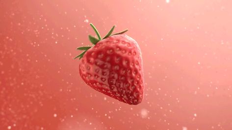 Fruit Animation, Strawberry Fizz, Digital Advertising Design, Production Coordinator, Juice Packaging, Strawberry Flavor, Motion Design Video, 3d Motion, Hard Seltzer