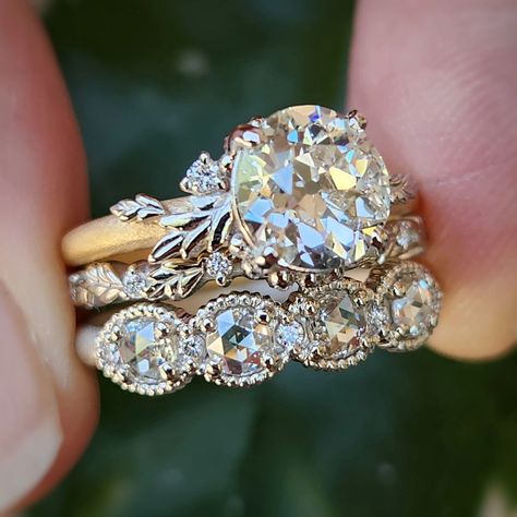 Mixed metals Mixed Metal Wedding, Metal Wedding, Mixed Metal Rings, Mixed Metals, Metal Rings, Gold And Silver, Dream Wedding, Engagement Rings, Silver