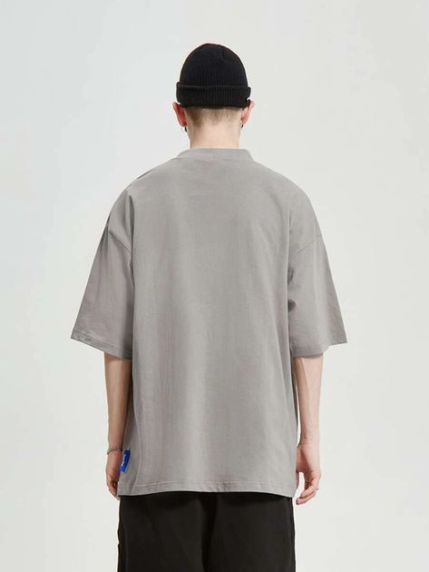 Men Semi Formal, Drop Shoulder Tshirt, Drop Shoulder T Shirt, T Shirt Styling, Drop Shoulder Sweater, Drop Shoulder Tee, Mens Casual Dress Outfits, Drop Shoulder Sweaters, Mens Casual Dress