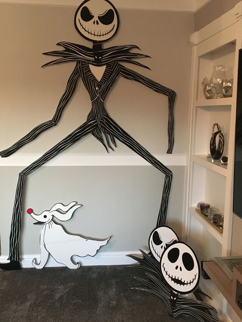 Halloween Jack Skellington, Halloween Office Party, Nightmare Before Christmas Decorations, Nightmare Before Christmas Halloween, Halloween Village, Office Christmas Decorations, Halloween Costumes Makeup, Halloween Jack, Trunk Or Treat