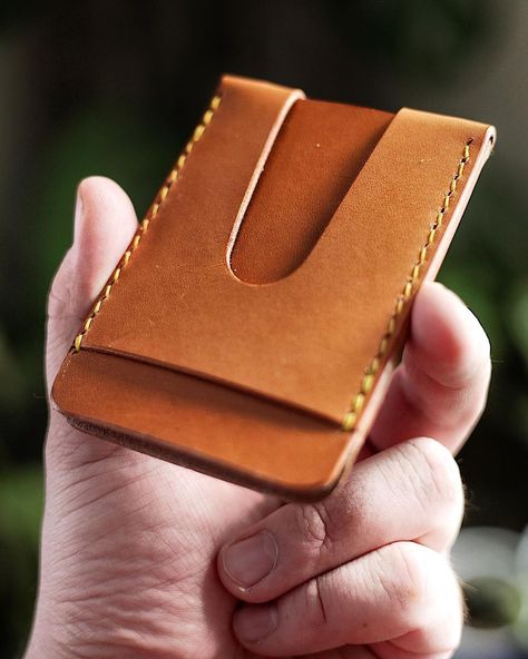 Leather Card Case Pattern, Designer Leather Card Holder With Logo, Corter Leather, Handmade Artisan Leather Card Holder, Leather Bifold Wallet With Logo, Hand-stitched Leather Card Holder For Everyday Use, Diy Leather Working, Open Door Policy, Leather Supplies